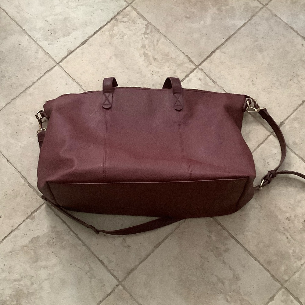 Sole Society Burgundy Tote Bag